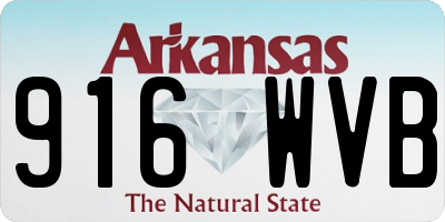 AR license plate 916WVB