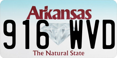 AR license plate 916WVD
