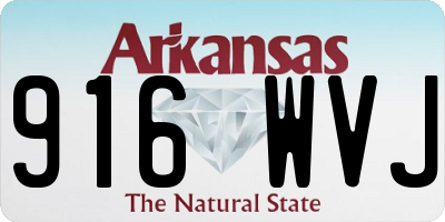 AR license plate 916WVJ