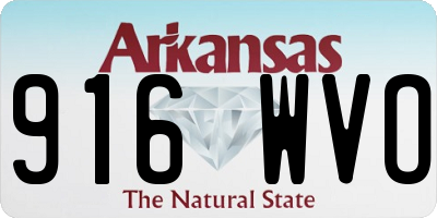 AR license plate 916WVO