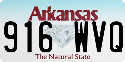 AR license plate 916WVQ