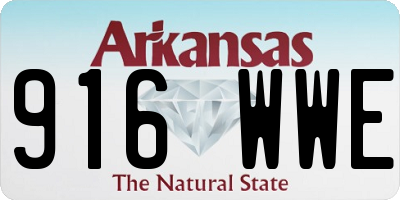 AR license plate 916WWE