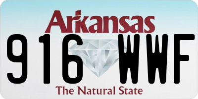 AR license plate 916WWF