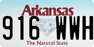 AR license plate 916WWH