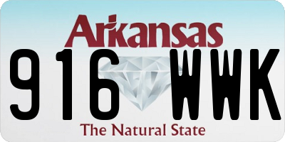 AR license plate 916WWK