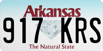 AR license plate 917KRS