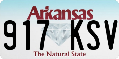 AR license plate 917KSV