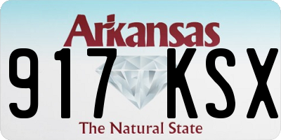 AR license plate 917KSX