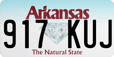 AR license plate 917KUJ
