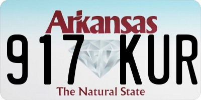 AR license plate 917KUR