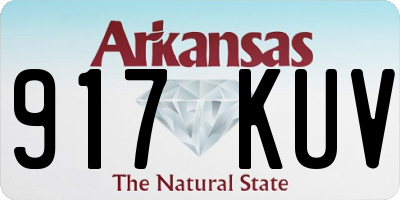 AR license plate 917KUV