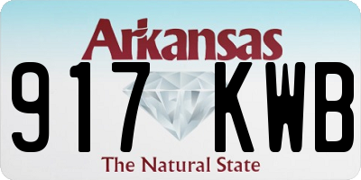 AR license plate 917KWB