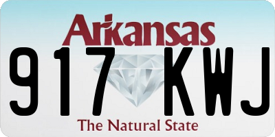 AR license plate 917KWJ
