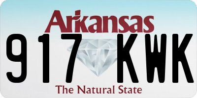 AR license plate 917KWK