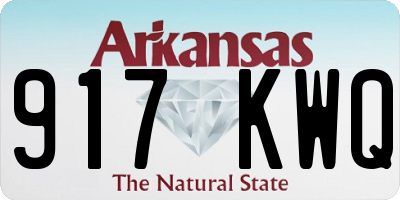 AR license plate 917KWQ