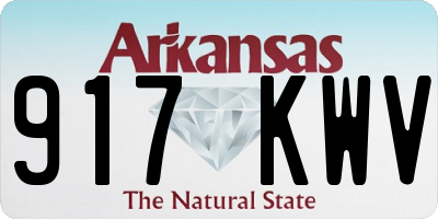 AR license plate 917KWV