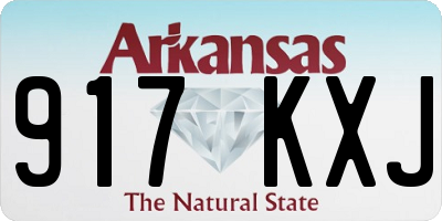 AR license plate 917KXJ