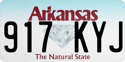 AR license plate 917KYJ