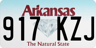 AR license plate 917KZJ