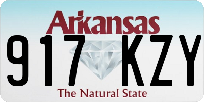 AR license plate 917KZY