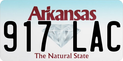 AR license plate 917LAC