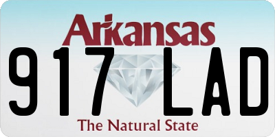 AR license plate 917LAD