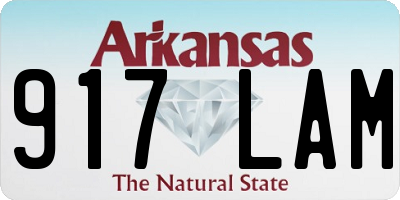 AR license plate 917LAM