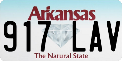 AR license plate 917LAV
