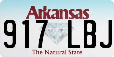 AR license plate 917LBJ