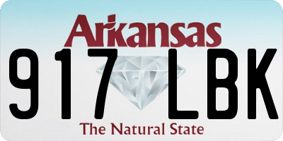 AR license plate 917LBK