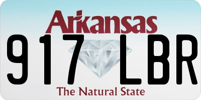 AR license plate 917LBR