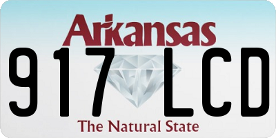 AR license plate 917LCD