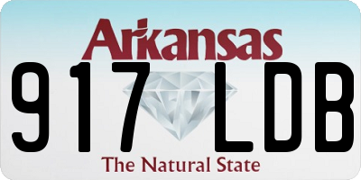 AR license plate 917LDB