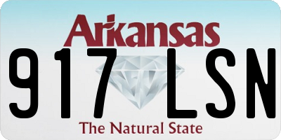 AR license plate 917LSN