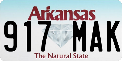 AR license plate 917MAK