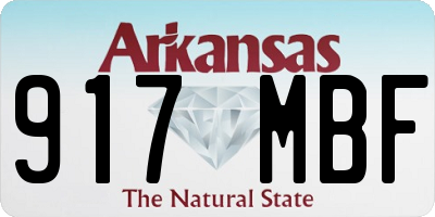 AR license plate 917MBF