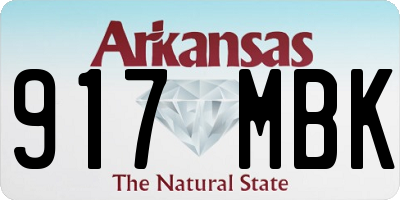 AR license plate 917MBK