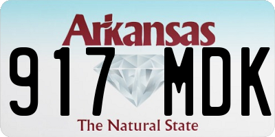 AR license plate 917MDK