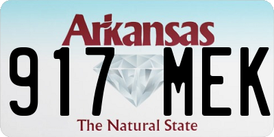 AR license plate 917MEK