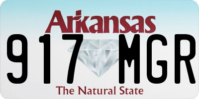 AR license plate 917MGR
