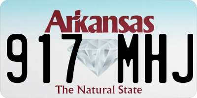 AR license plate 917MHJ