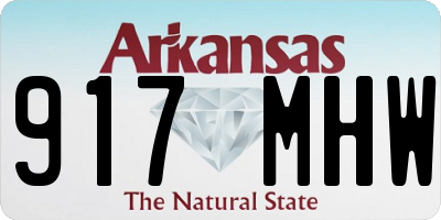 AR license plate 917MHW