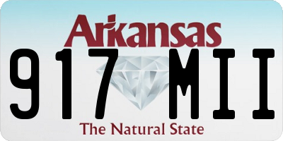 AR license plate 917MII