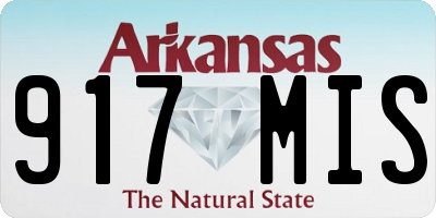 AR license plate 917MIS