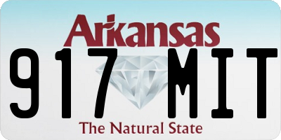AR license plate 917MIT