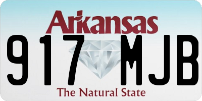 AR license plate 917MJB