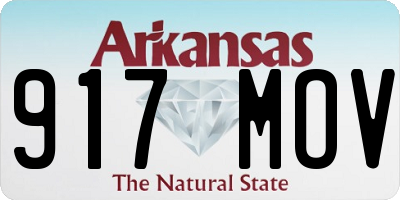 AR license plate 917MOV
