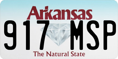 AR license plate 917MSP