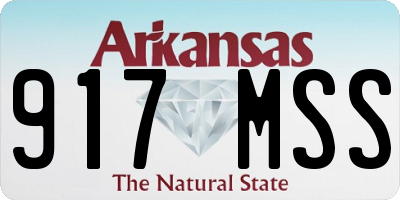 AR license plate 917MSS