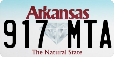 AR license plate 917MTA